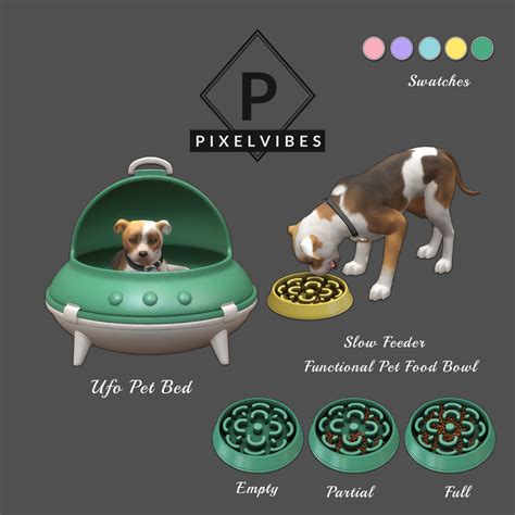 Pixel Vibes — Ufo Pet Bed And The Slow Feeder You Can Find All My