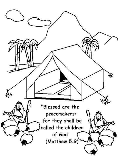 The verse is from jesus' sermon on the mount. Matthew 5:9 Coloring Page - Children's Chapel