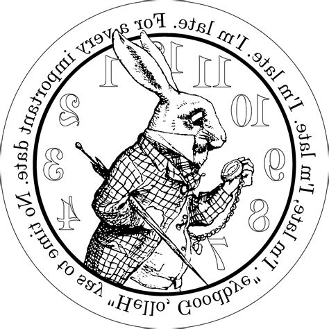 Alice In Wonderland Clock Printable Printable Word Searches