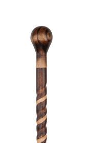 Knob Handle Twisted Beechwood Stick Charles Buyers