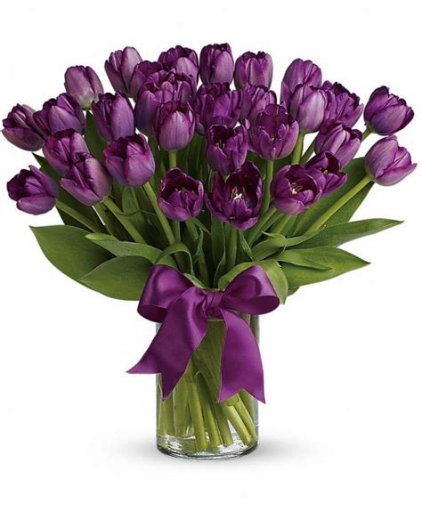 Passionate Purple Tulips Purple Tulips Tulip Bouquet Purple Flowers