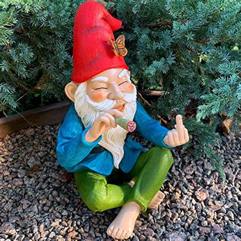 Mood Lab Garden Gnome Relaxed Gnome Inch Tall Statue Lawn