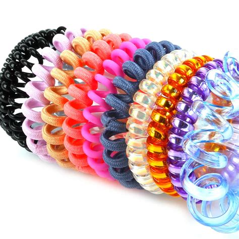 Colorful Elastic Hair Bands Candy Color Scrunchy Spring Rubber Band