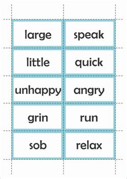 View is a sub set of table. Synonyms Center and Worksheets by Lavinia Pop | Teachers ...