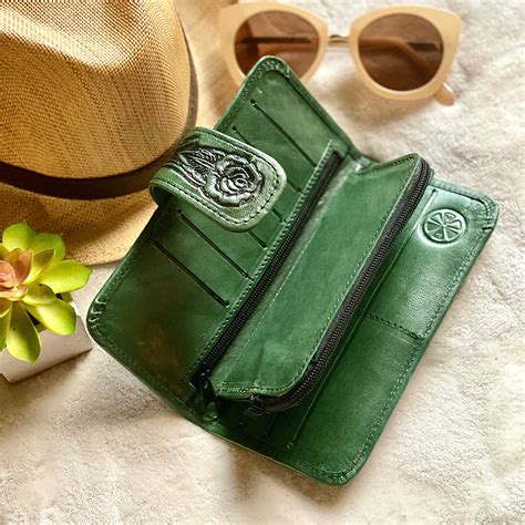 Women's wallet leather - Western wallet - Bohemian wallet - long wallet - Gifts for her ...