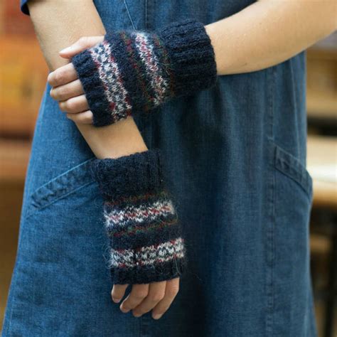 Mohair Knitted Mittens By Bibico