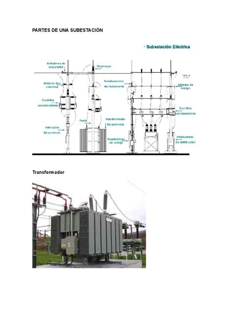 Partes De Una Subestación Pdf Transformador Subestacion Electrica