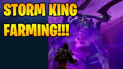 Storm King Farming Fortnite Save The World Youtube