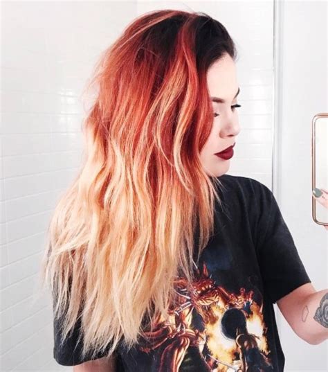 So in general, a dark brunette will need to leave the bleach on for longer than a light brown as an example from the chart below, if you want to be a medium blonde (7), you would lighten your hair to yellow orange. 20 Burnt Orange Hair Color Ideas to Try
