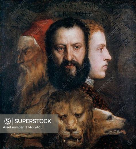 Allegory On The Theme Of Prudence Titian Ca1485 1576italian