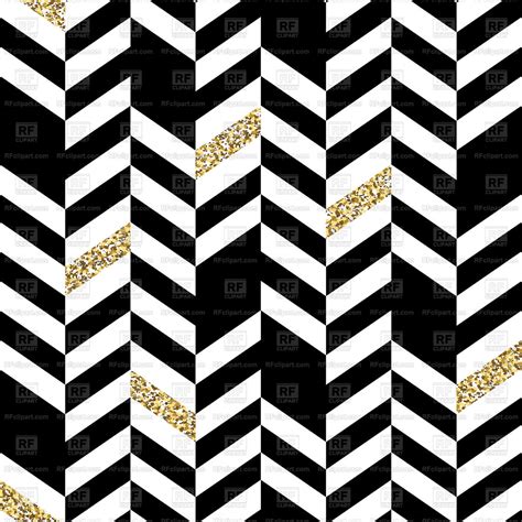Seamless Chevron Pattern With Glittering Vector Image Of