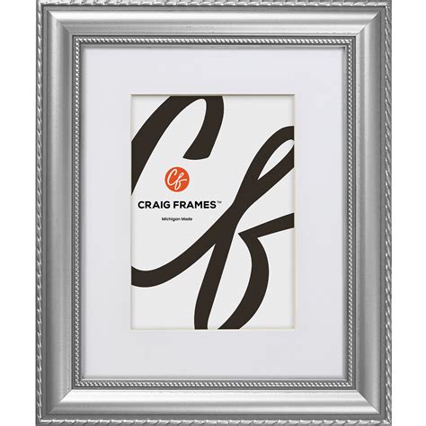 Craig Frames Victoria 1375 Ornate Silver Picture Frame With Single