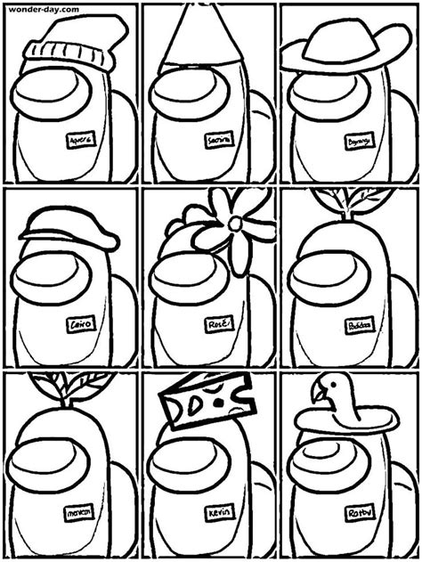 Among Us Coloring Pages. Print for free 100 Coloring Pages | Coloring
