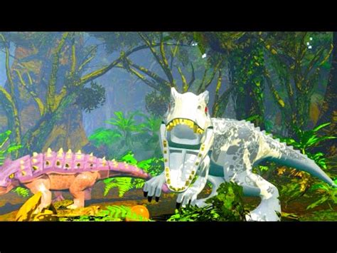 Lego Jurassic World Indominus Rex Vs Ankylosaurus Showdown Youtube