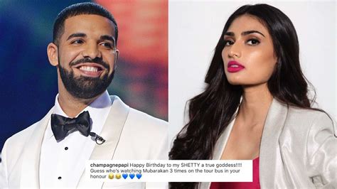 As per reports, drake had spotted athiya. Drake wishes Athiya Shetty on her birthday with a 'My ...