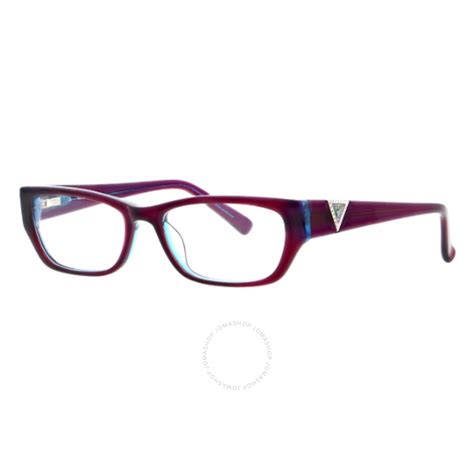 Guess Ladies Purple Square Eyeglass Frames Gu2387 Gu2387 O6451 715583776609 Eyeglasses Jomashop