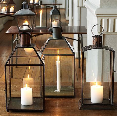 Large Metal Hurricane Lantern By Bell And Blue