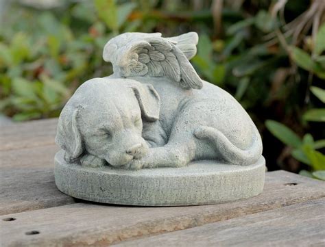 Angel Dog Stone Pet Memorial Garden Remembrance Decor Dog Angel Dog