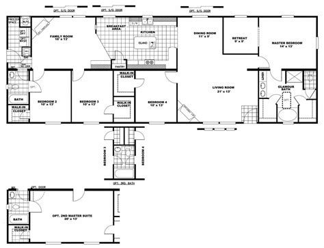 Looking for mobile home floor plans can be confusing. Mobile Home Floor Plans With 2 Master Suites - Modern House