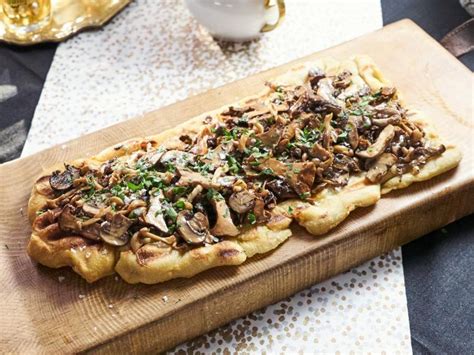 Grilled Mushroom Flatbread Recipe Tia Mowry Cooking Channel