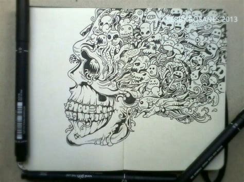 Sketchy Stories Doodle Art Of Kerby Rosanes Photo Notebook Art