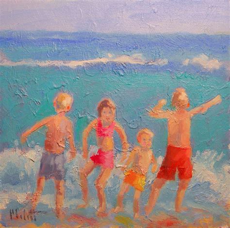 Heidi Malott Original Paintings Children Impressionist Painting Ocean