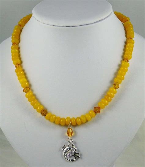 That's why we give you 100 days to see, feel, and fall in love with your nano necklace. Yellow Topaz Beads Scorpio Necklace | Zodiac Necklace with ...