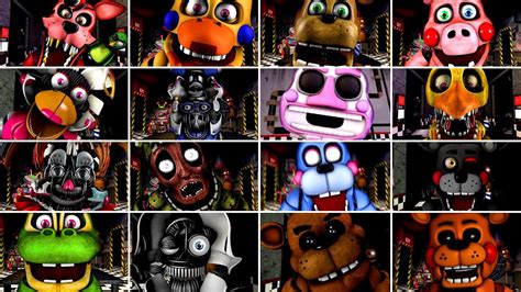 Ultimate Custom Night Jumpscares Fnaf Jumpscare Animations Youtube