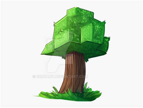 Tree With Face Clipart Vector Transparent Library Minecraft Minecraft