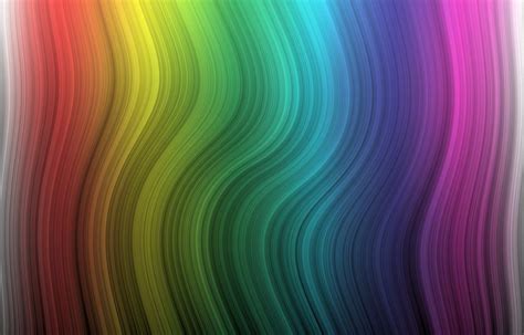 Abstract Gradient Background Rainbow Color Digital Art Waves