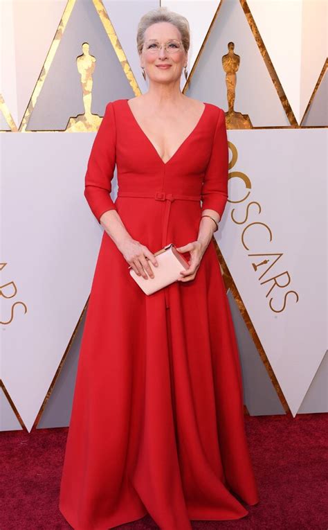 Meryl Streep From 2018 Oscars Red Carpet Fashion E News
