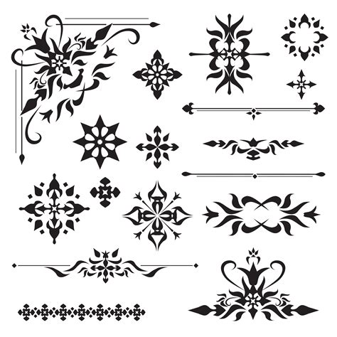 Students will be introduced to one of the basic elements of art—color—through analysis of works of art by monet, matisse, and kandinsky. Ornamental design elements - Download Free Vectors ...