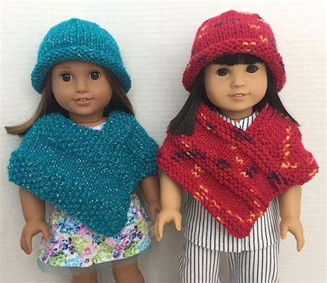 Cute Poncho For The 18 Doll Pattern By Janice Helge American Girl