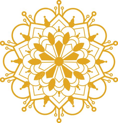 Golden Mandala Vector Art Png Golden Mandala Design Mandala Design