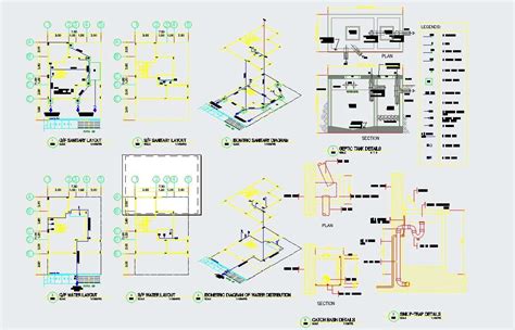 Sanitary Layout Plan In AutoCAD File Cadbull