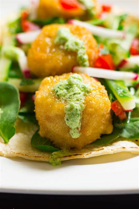 This fish taco sauce is the ultimate topping for fish tacos. Vegetarian Tacos with Avocado Mint Sauce - Cooking Maniac