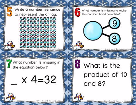 Multiplication Task Cards X8