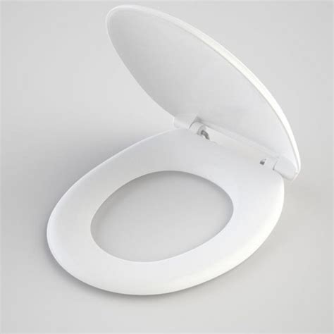 Caroma Caravelle Care Double Flap Toilet Seat White In White
