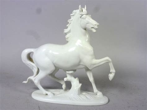 Rosenthal Figurine En Porcelaine Mod 1136 De Cheval Prof Tkarner