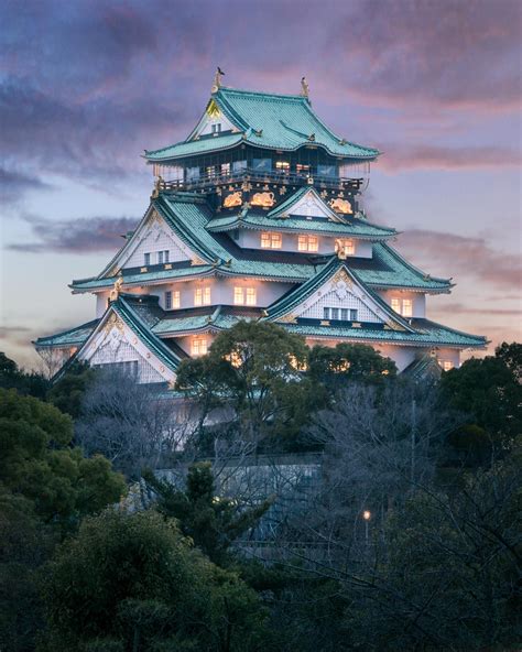 Magical Osaka Castle With The Lights On Rjapanpics