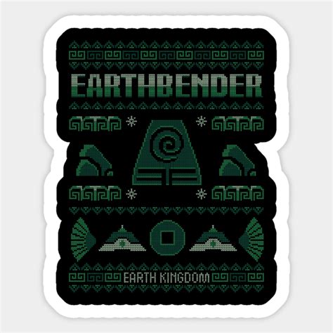 Earthbender Earth Kingdom Avatar Last Airbender Avatar Sticker
