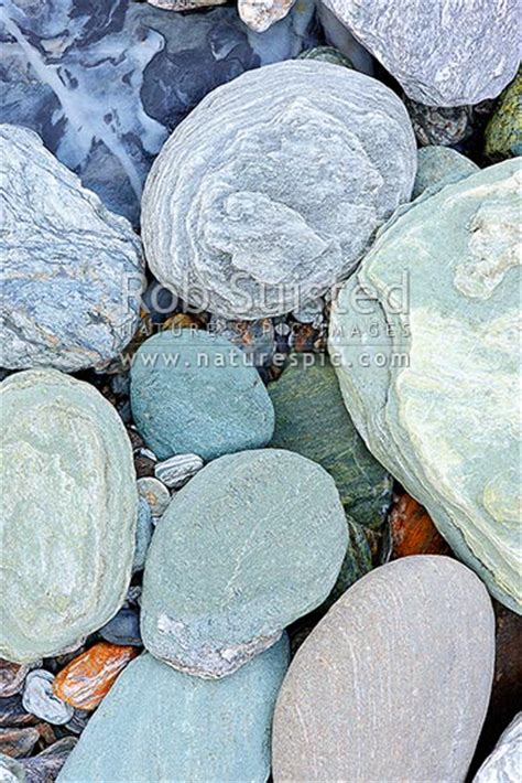 Coloured Rocks Stones And Marble Beside The Shotover River Subtle