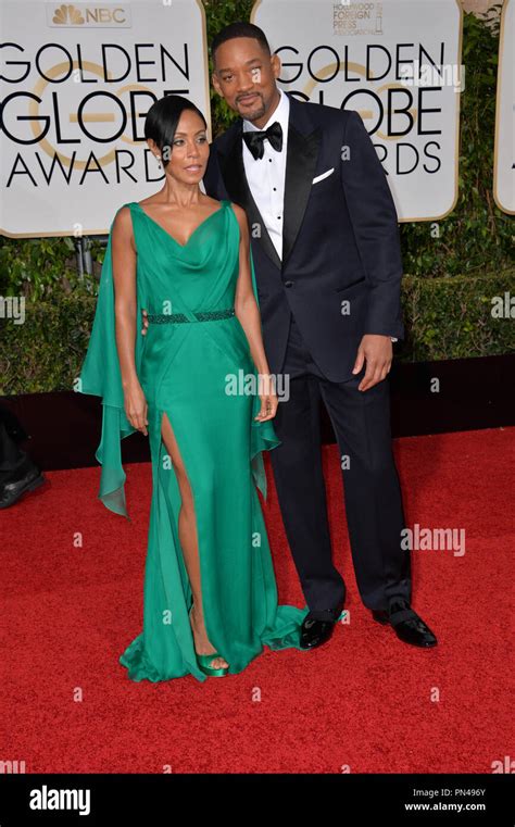 Will Smith And Jada Pinkett Smith At The 73rd Annual Golden Globe Awards