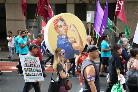 International Womens Day Marchers Assembled Archibald Editorial Stock