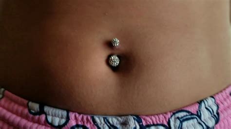 Bellybutton Piercing Healing Process And Progress Over A Three Weeks