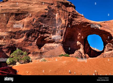 Ear Of The Wind Arch Monument Valley Arizona Stock Photo Alamy