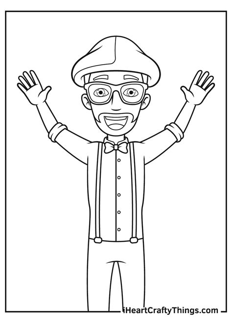 Blippi Body Coloring Page