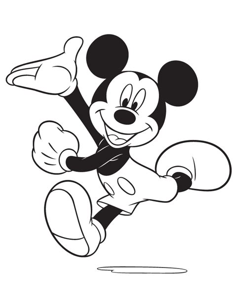 Gambar Mewarnai Mickey Mouse Imagesee
