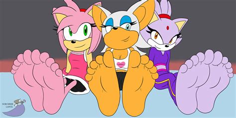 Olympic Foot Fun With The Sonic Girls By Louiseugeniojr On Deviantart