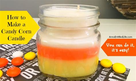 How To Make A Candy Corn Candle